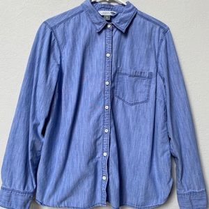 Chambray button down shirt